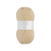 Pelote de fil à tricoter - beige - Fil de 85m - compatible avec aiguille 3,5mm