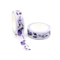 Washi masking Tape ruban adhésif scrapbooking décoration 1,5 x 9 m ROSE MAUVE LAVANDE