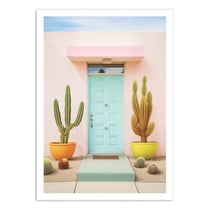 Affiche 50x70 cm - Pretty Pastel Palm Springs - Philippe Hugonnard