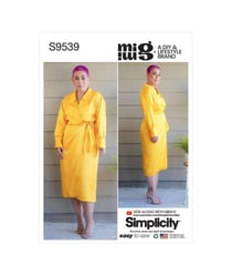 Patron Simplicity 9539 - Robe pour Femme taille n°FR 32-40