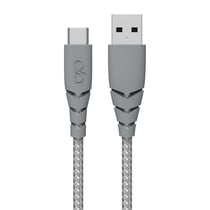 Force Power Câble Ultra-renforcé USB A/USB C 1,2m 3A Gris
