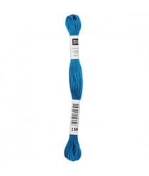 Fil à broder mouliné Uni - Rico Design 159 Bleu