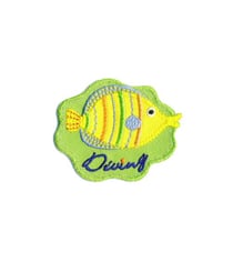 Ecusson thermocollant poisson Diving 5x4.5cm