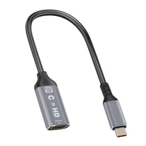 LinQ Adaptateur Vidéo USB C vers HDMI 4K Haute Résolution Design Compact Noir