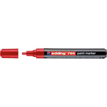 Marqueur Peinture 790 Rouge Pointe Ronde 2-3 mm EDDING