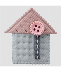 Accessoire en tissus Chalet 38mm - Prym 901 rose vendu par 50 cm