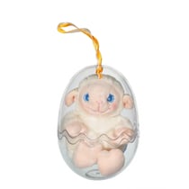 Peluche - Oeuf p'tit poulailler agneau en peluche - 12 cm