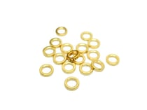 20 Perles intercalaires rondelles 5mm Or 18K