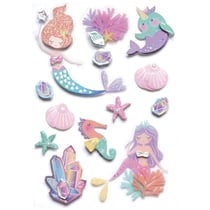 13 STICKERS SIRENES EFFET 3D 60MM