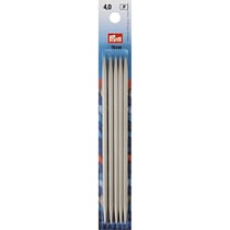 Aiguilles à tricoter double pointe 15cm en aluminium x 5