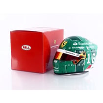 Mini casque - MINI HELMET - Charles Leclerc Ferrari Austin GP 2023 - Échelle 1/2 - Vert/Blanc