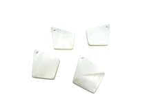 4 Sequins losange en nacre naturelle - 20*15mm