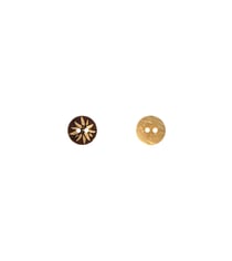 Bouton coco gravé edelweiss
