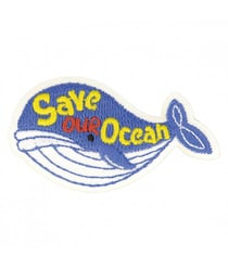 Ecussons Thermocollant Eco Friendly - Mediac Baleine Bleu