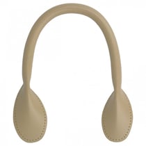 Lot de 2 anses de sac modernes 38 cm taupe
