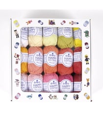 Lot de 30 pelotes Amigurumi HAPPY COTTON 20 gr - Dmc Blanc