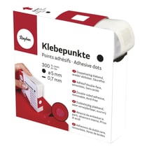 Points adhésifs, 5 mm 0,7mm, rouleau 300 pièces