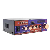 Avizar Amplificateur Audio Stéréo Multifonction Bluetooth USB SD FM Violet