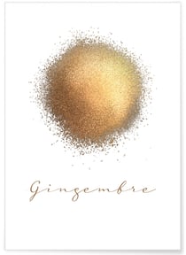 Affiche Gingembre | A3 : 29,7x42cm
