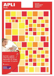 P 6F 756 GOMMET ENL CARRE COUL.ASSORTIES