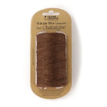Graine Créative - Bobine de Fil de jute 2 mm Marron