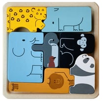 Puzzle animaux 2 en 1 - Plan Toys