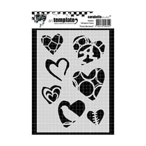 Pochoir art template coup de coeur - Carabelle studio