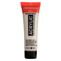 Peinture acrylique en tube - Jaune de Naples clair - 222 - Amsterdam - 20ml