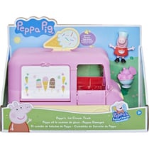 Le camion de glace de peppa avec son + accessoire + figurine peppa le cochon - hasbro - f2186