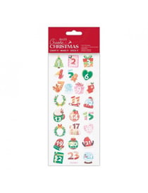 Stickers foil advent numbers PAPERMANIA
