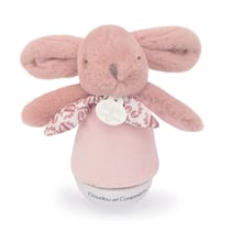 Doudou et Compagnie Peluche musicale Lapin Culbuto Rose