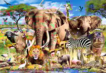 Puzzle 1500 pièces - Les Animaux de la Savanne - Castorland