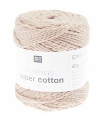 Coton à tricoter ou crocheter Essentials Super Cotton DK - Rico Design 23 Vieux Rose