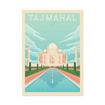 Affiche 50x70 cm - Taj Mahal - Olahoop Travel Posters