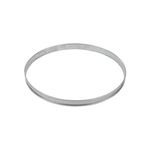 Cercle à tarte haut - inox - bords roulés - épaisseur 4/10ème - Ø260 mm h27 mm