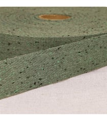 Sangle chinée vert bouteille au mètre