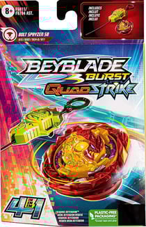 Toupie beyblade burst quad strike : bolt spryzens8 type balance - hasbro