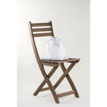 Sac pour chaussures, blanc, 32x35cm, avec cordon, 1 pce.