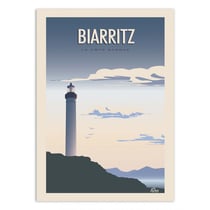 Affiche 50x70 cm - Biarritz - Turo