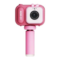 Appareil Photo Numérique Enfant 48MP Écran IPS 2.4 Pouces Rose Lapin 64G YONIS