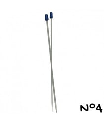 Aiguilles à tricoter - 30 cm - aluminium - n°2 a n°5 - Distrifil 4 Gris