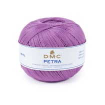 Pelote de laine - 100% coton - Mauve - 53837 - DMC - Petra - Grosseur 5
