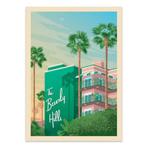 Affiche 30x40 cm - Beverly Hills - Olahoop Travel Posters