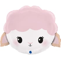 Ballon Aluminium Hélium Géant - Mouton Mignon 48 cm