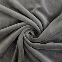 Tissu Jersey Velours tout doux Gris souris