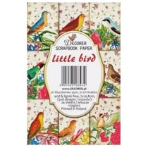 24 mini papiers fantaisis image 7 x 10,8 cm DECORER LITTLE BRID