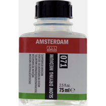 Médium - Séchage lent - Retardateur - Peinture acrylique - Amsterdam - Flacon 75ml