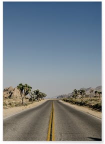 Poster Open highway | A3 : 29,7x42cm