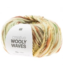 Pelote de laine CREATIVE WOOLY WAVES - Rico Design 04 Vert