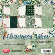 Pochette de 12 feuilles Ambiance de Noël